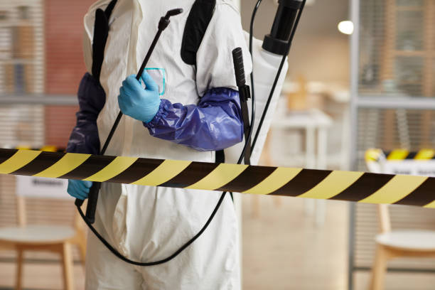 Professional Biohazard Cleanup technician working in Shelton, CT